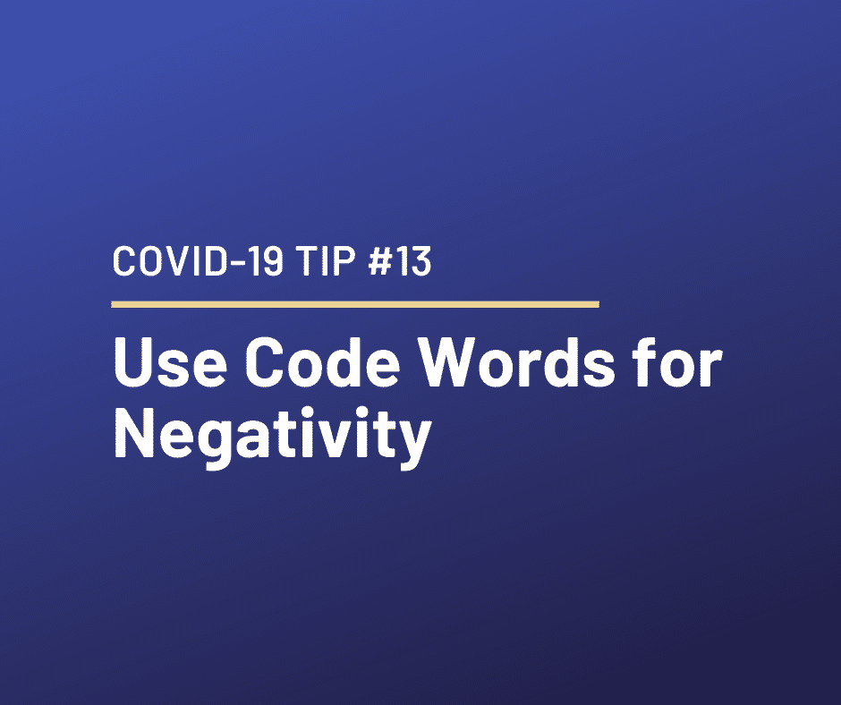 COVID-19 Relationship Tip #13